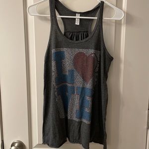 Think Positive Apparel Love Tank Top Size Medium